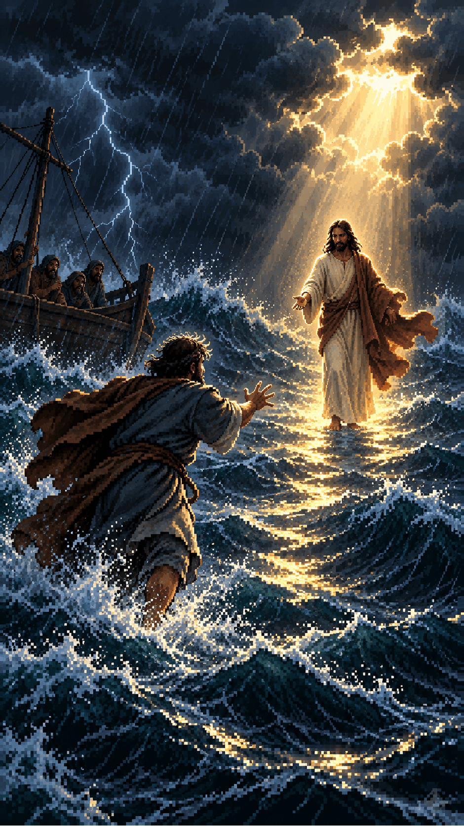 Matthew 14:28–31 — JESUS WALKS ON WATER